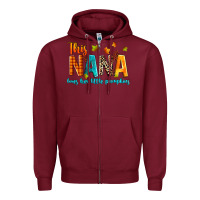 Burgundy this nana loves her little pumpkins Zipper Hoodie - texasbilliewilder