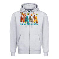 Heather Grey this nana loves her little pumpkins Zipper Hoodie - texasbilliewilder