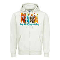 Oatmeal Heather this nana loves her little pumpkins Zipper Hoodie - texasbilliewilder