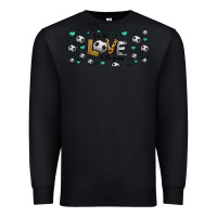 Black for the love of the game soccer Premium Sweatshirt - Jasminsmagicworld