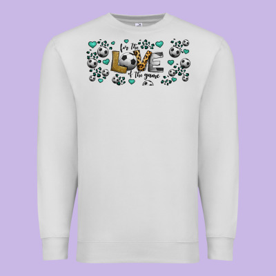 For The Love Of The Game Soccer Premium Sweatshirt Designed By Jasminsmagicworld