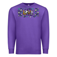 Purple for the love of the game soccer Premium Sweatshirt - Jasminsmagicworld