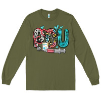 Army Green pcu Long Sleeve Tee - Zillion Design Studio