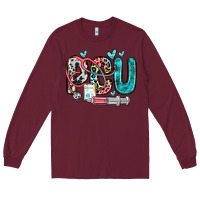 Burgundy pcu Long Sleeve Tee - Zillion Design Studio