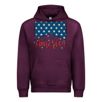 Mauve Wine America Urban Hoodie - MaliasSmallBusiness