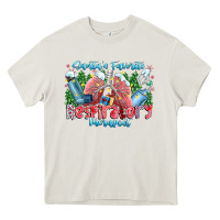 Cream santa's favorite respiratory therapist Heavy Core Tee - CowhideDigitalArt
