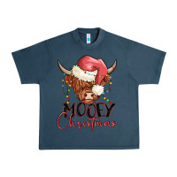 Midnight Navy mooey christmas Urban Heavy Tee - MaliasSmallBusiness