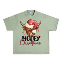 Oil Green mooey christmas Urban Heavy Tee - MaliasSmallBusiness