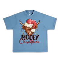 Pebble Blue mooey christmas Urban Heavy Tee - MaliasSmallBusiness