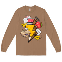 Toasted Coconut teacher lightning bolt Long Sleeve Tee - texasbilliewilder