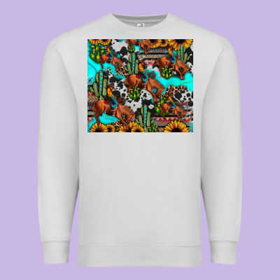 Rodeo Cowboy Tumbler Premium Sweatshirt Designed By Jahusdesignshop
