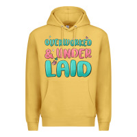 Antique Gold overworked underlaid Premium Hoodie - MaliasSmallBusiness