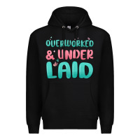 Black overworked underlaid Premium Hoodie - MaliasSmallBusiness