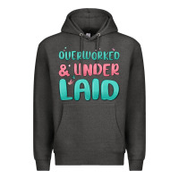 Charcoal Heather overworked underlaid Premium Hoodie - MaliasSmallBusiness