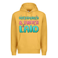 Mustard overworked underlaid Premium Hoodie - MaliasSmallBusiness