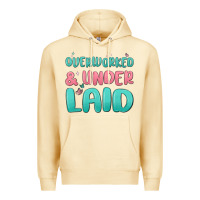Pina Colada overworked underlaid Premium Hoodie - MaliasSmallBusiness