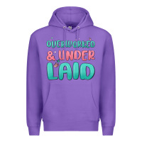 Purple overworked underlaid Premium Hoodie - MaliasSmallBusiness