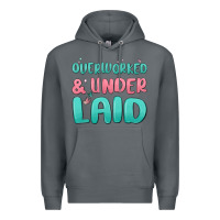 Rock overworked underlaid Premium Hoodie - MaliasSmallBusiness
