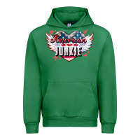 Emerald American junkie Urban Hoodie - NancyCooperArtShop