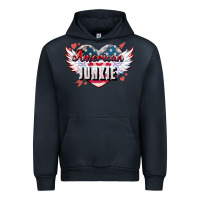 Navy American junkie Urban Hoodie - NancyCooperArtShop