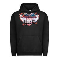 Pigment Black American junkie Urban Hoodie - NancyCooperArtShop