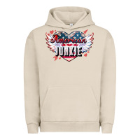 Pigment French Oak American junkie Urban Hoodie - NancyCooperArtShop