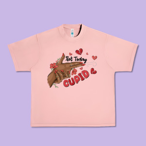 Not Today Cupid Urban Heavy Tee Designed By Maliassmallbusiness