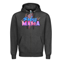 Charcoal Heather badass mama Zipper Hoodie - Zillion Design Studio