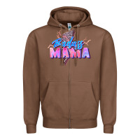 Chestnut badass mama Zipper Hoodie - Zillion Design Studio