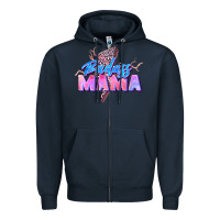 Navy badass mama Zipper Hoodie - Zillion Design Studio