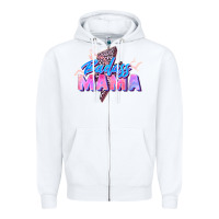 White badass mama Zipper Hoodie - Zillion Design Studio