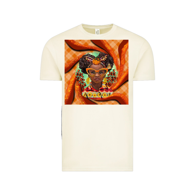 Fall African Girl Vintage Tee by BarkalooDesign | Teevron