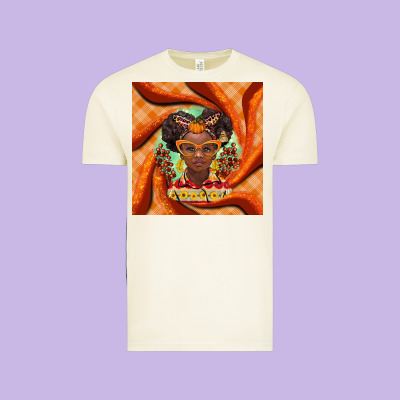 Fall African Girl Vintage Tee Designed By Barkaloodesign