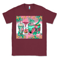 Burgundy respiratory therapist coffee cups Classic Tee - Zillion Design Studio