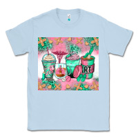 Dusty Blue respiratory therapist coffee cups Classic Tee - Zillion Design Studio