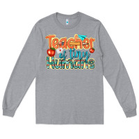 Heather Grey teacher of tiny humans Long Sleeve Tee - texasbilliewilder