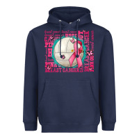Navy pink out breast cancer volleyballs Heavyweight Hoodie - AdoDesignShop
