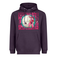 Plum pink out breast cancer volleyballs Heavyweight Hoodie - AdoDesignShop