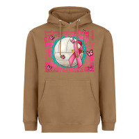 Toasted Coconut pink out breast cancer volleyballs Heavyweight Hoodie - AdoDesignShop