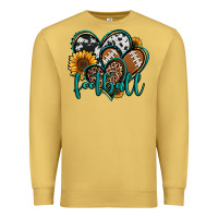 Antique Gold football hearts Premium Sweatshirt - Jasminsmagicworld