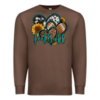 Chestnut football hearts Premium Sweatshirt - Jasminsmagicworld