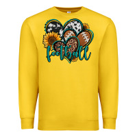 Lemon football hearts Premium Sweatshirt - Jasminsmagicworld
