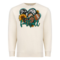 Sandshell football hearts Premium Sweatshirt - Jasminsmagicworld