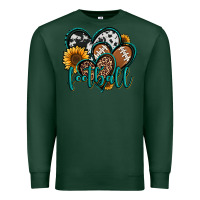 Sports Green football hearts Premium Sweatshirt - Jasminsmagicworld