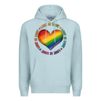 Blue Mist love is love Premium Hoodie - MaliasSmallBusiness