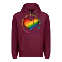 Burgundy love is love Premium Hoodie - MaliasSmallBusiness