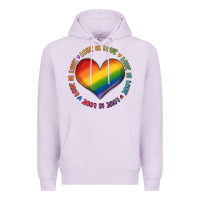 Lilac love is love Premium Hoodie - MaliasSmallBusiness
