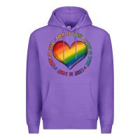 Purple love is love Premium Hoodie - MaliasSmallBusiness