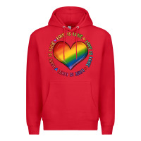 Red love is love Premium Hoodie - MaliasSmallBusiness