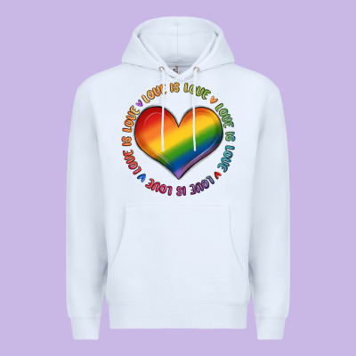 Love Is Love Premium Hoodie Designed By Maliassmallbusiness